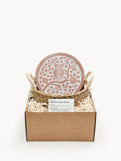 Bread Warmer & Basket - Owl Round