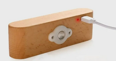Sleek Wood LED Reading Lamp