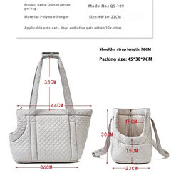 Comfy Quilted Pet Carrier